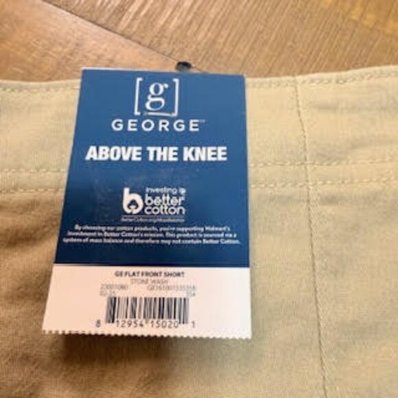 George Shorts Men’s 44 Khaki 9” Inseam Above the Knee NWT - Picture 10 of 10